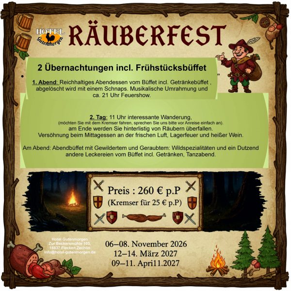Plakat Räuberfest
