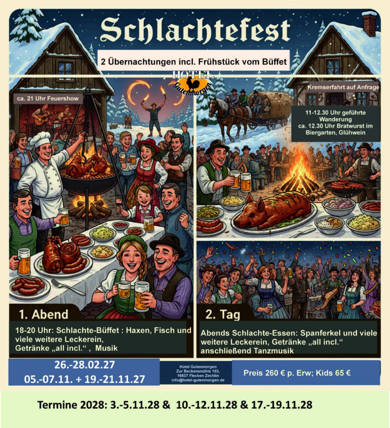 Plakat Schlachtfest