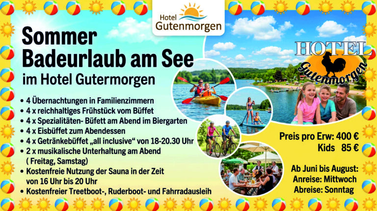 Plakat Sommerurlaub Special