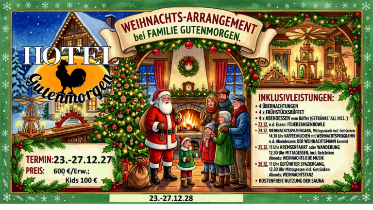Plakat Weihnachtliche Festtage