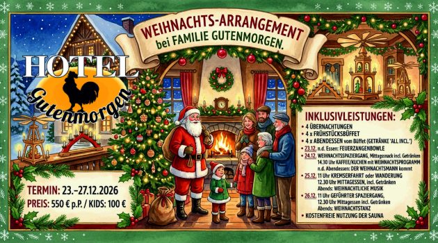 Plakat Weihnachtliche Festtage